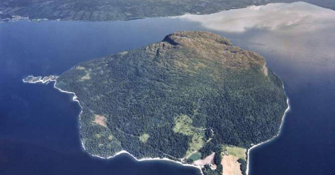 Gudfjelløya i Røyrvik, Foto: Lundquist